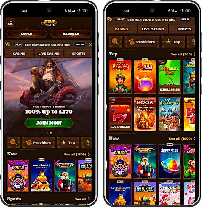 fatpirate casino mobile version